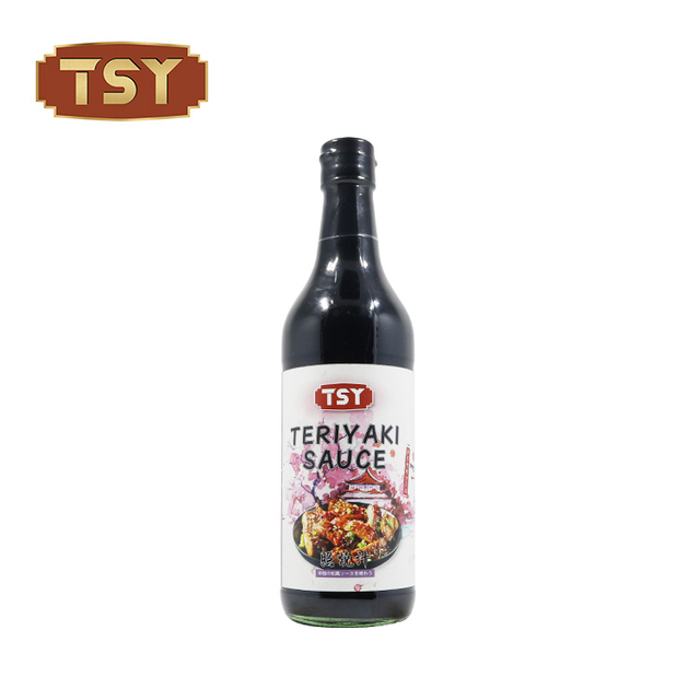 Bottiglia di vetro da 625 ml Autentica salsa teriyaki giapponese saltata in padella