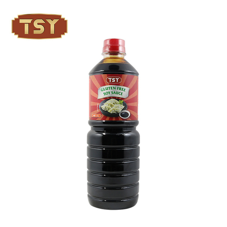 Bottiglia in PET da 1000 ml Salsa di soia cinese halal senza glutine Shoyu