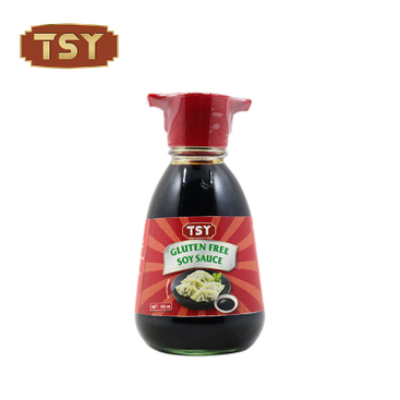 Bottiglia di vetro da 150 ml di salsa di soia senza glutine cinese