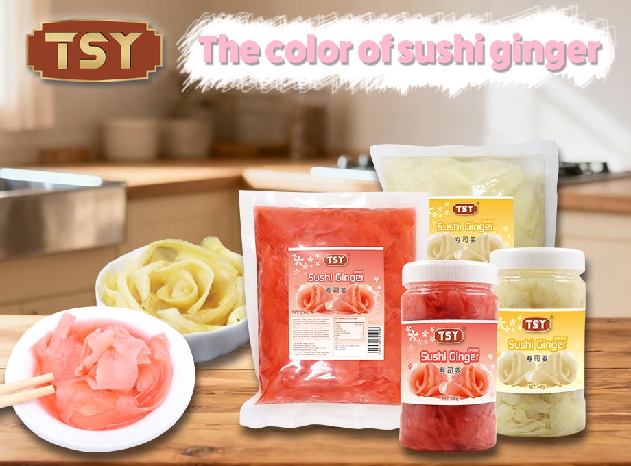Il colore dello zenzero di sushi
