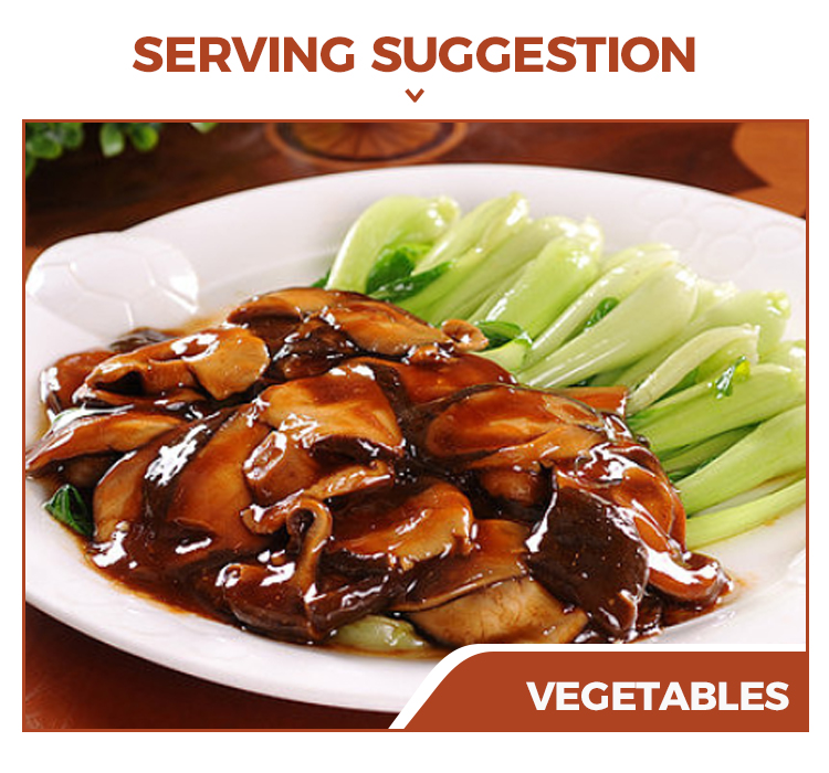 Suggerimento per servire: salsa di ostriche vegetariana