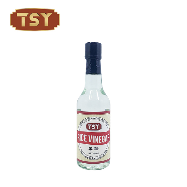 Aceto distillato di riso bianco liquido trasparente per ricette asiatiche
