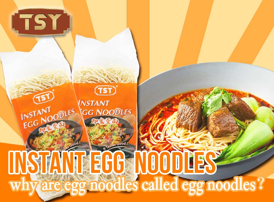 Perché i noodles all'uovo si chiamano noodles all'uovo