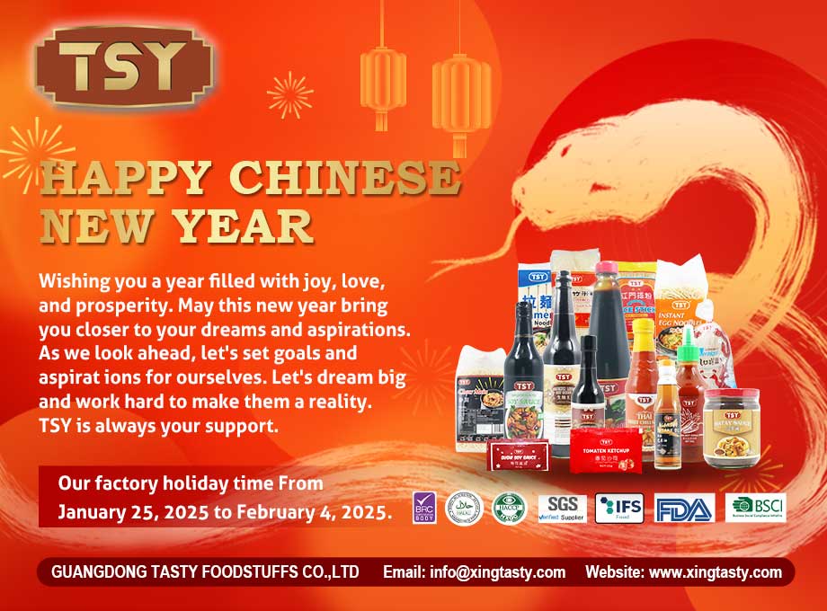 Festeggiamo il nuovo anno con TSY Food: un messaggio di gratitudine ai nostri stimati clienti